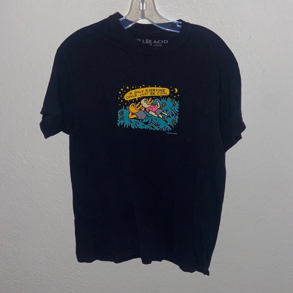 Santa Cruz x Killer Acid black graphic tee limited edition short sleeve shirt - Picture 3 of 7